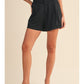 Linen Pleated Basic Shorts