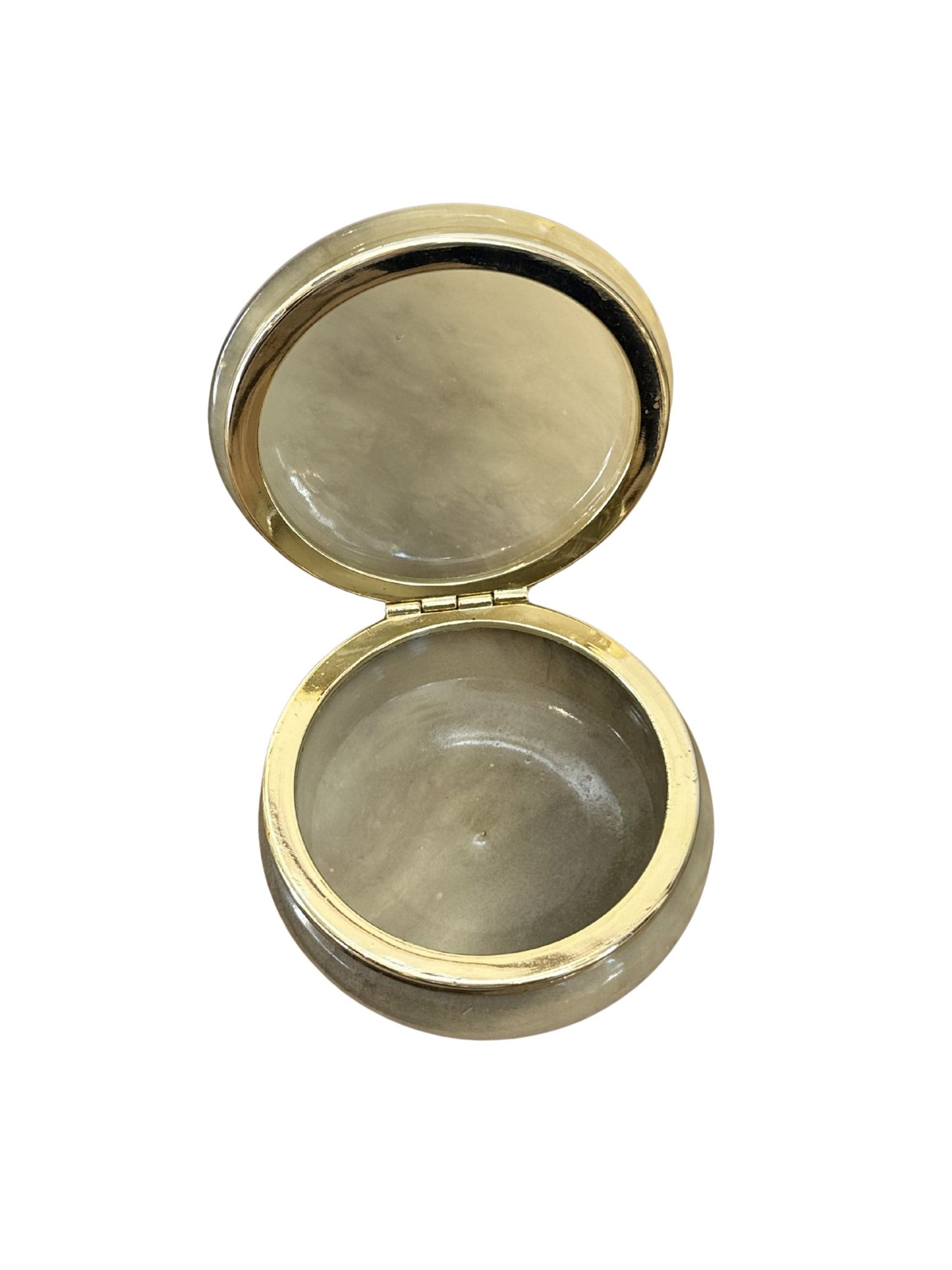 Vintage Italian Trinket Box - Alabaster Stone