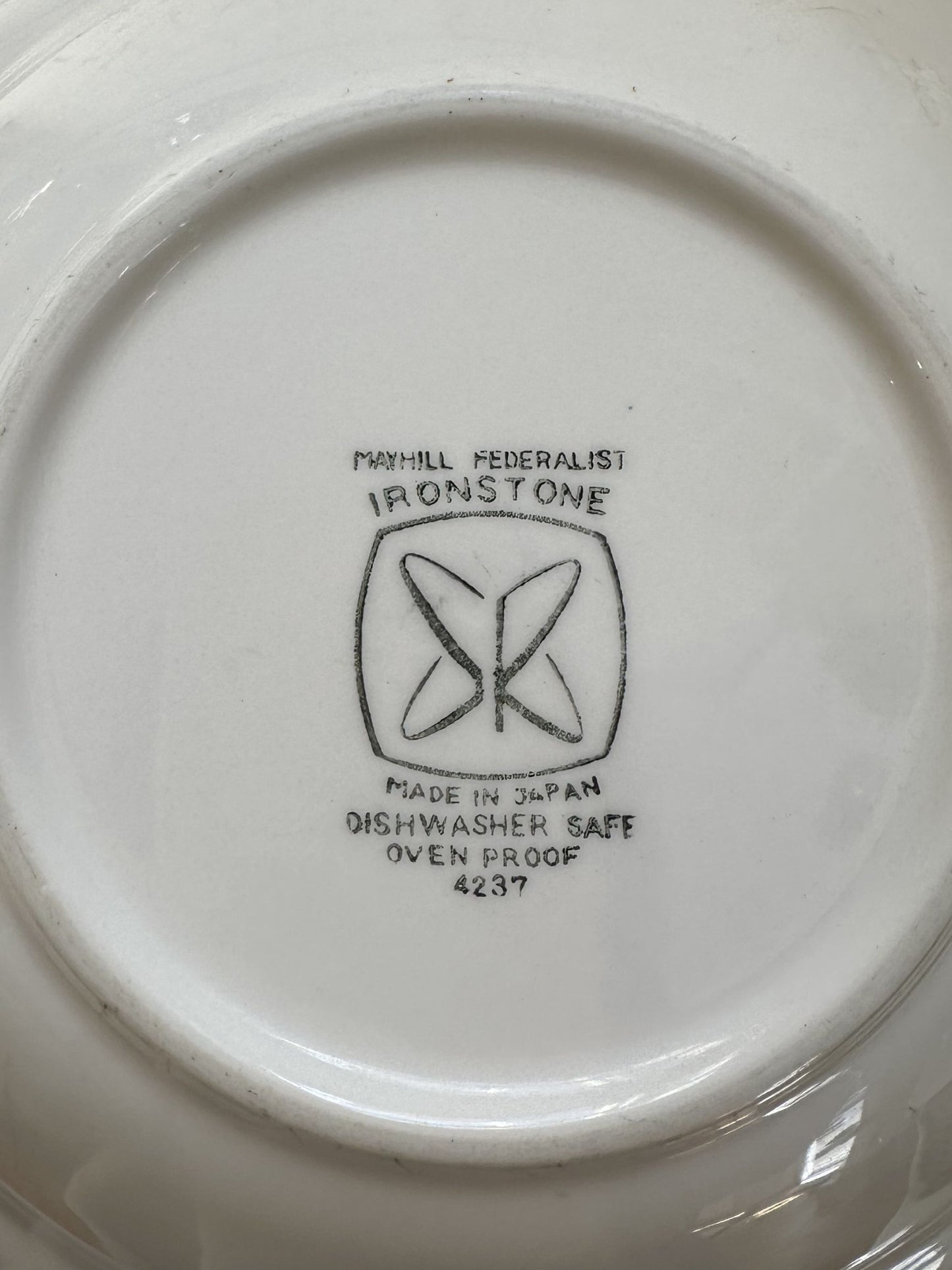 Vintage Sears Federalist Ironstone Serving Bowl
