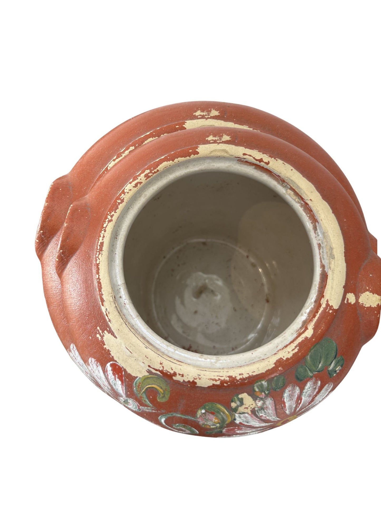 Vintage Floral Pottery with Lid - Pick Up Only