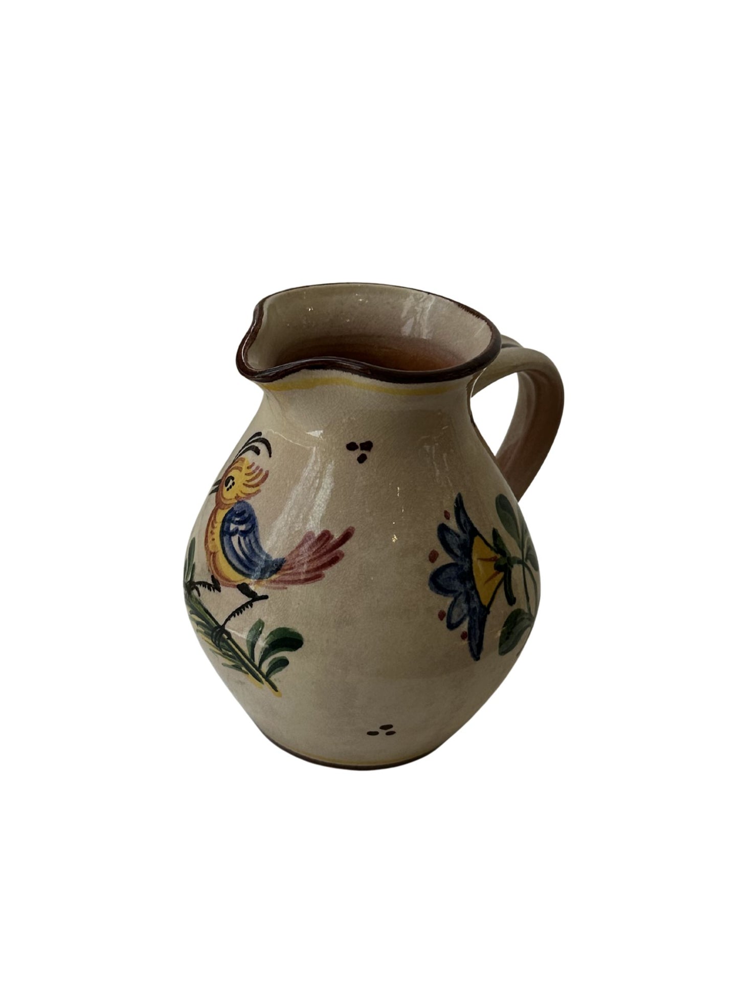 Vintage Mexican Folk Art Pitcher