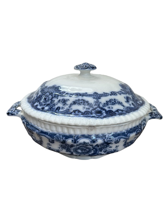 Vintage Blue Pattern Dinnnerware Dish w/ Lid - Pick Up Only