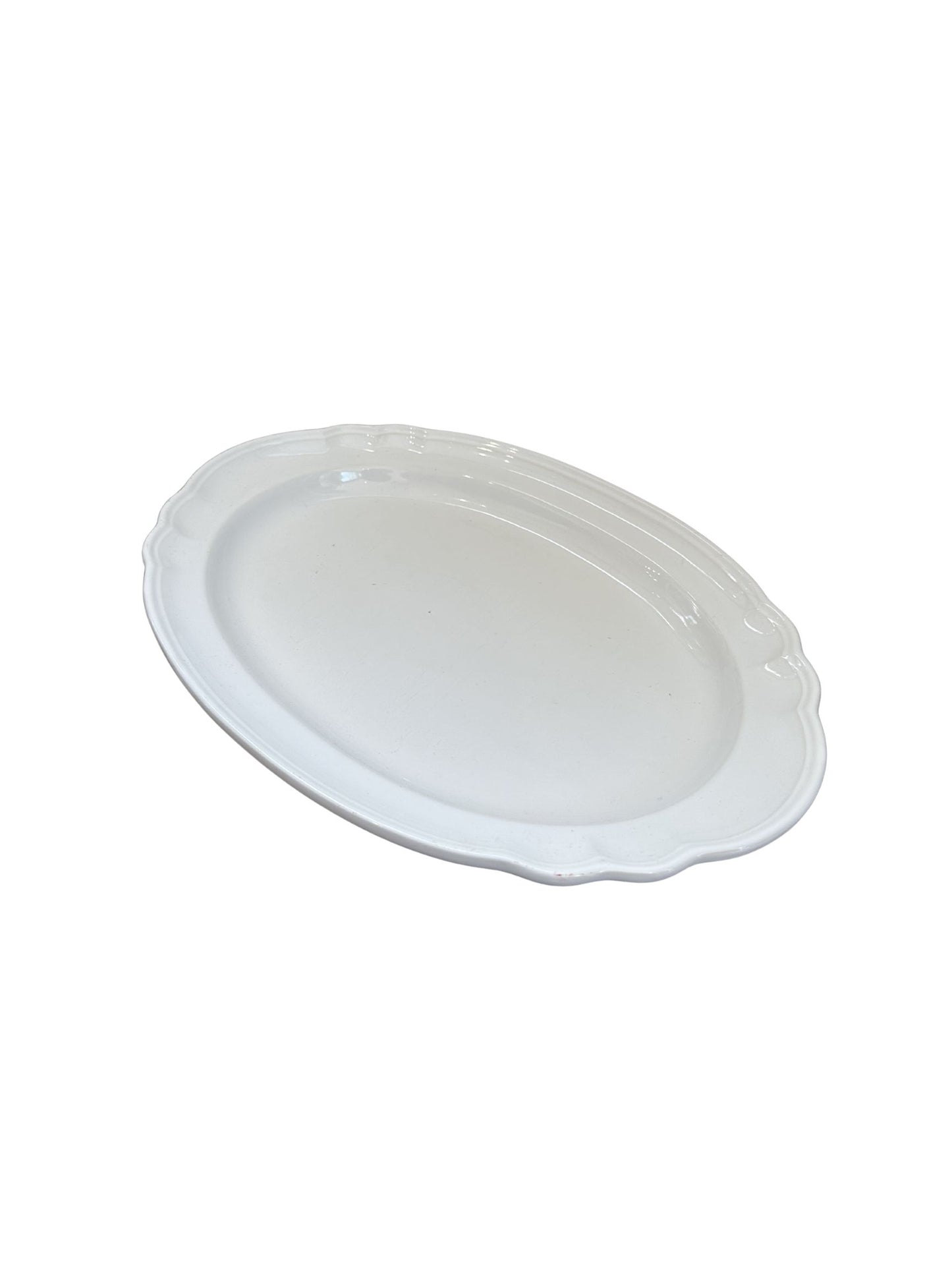 Vintage White Pfaltzgraff Oval Serving Platter