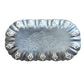 Vintage Hand Wrought Aluminum Floral Tray