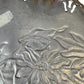 Vintage Hand Wrought Aluminum Floral Tray