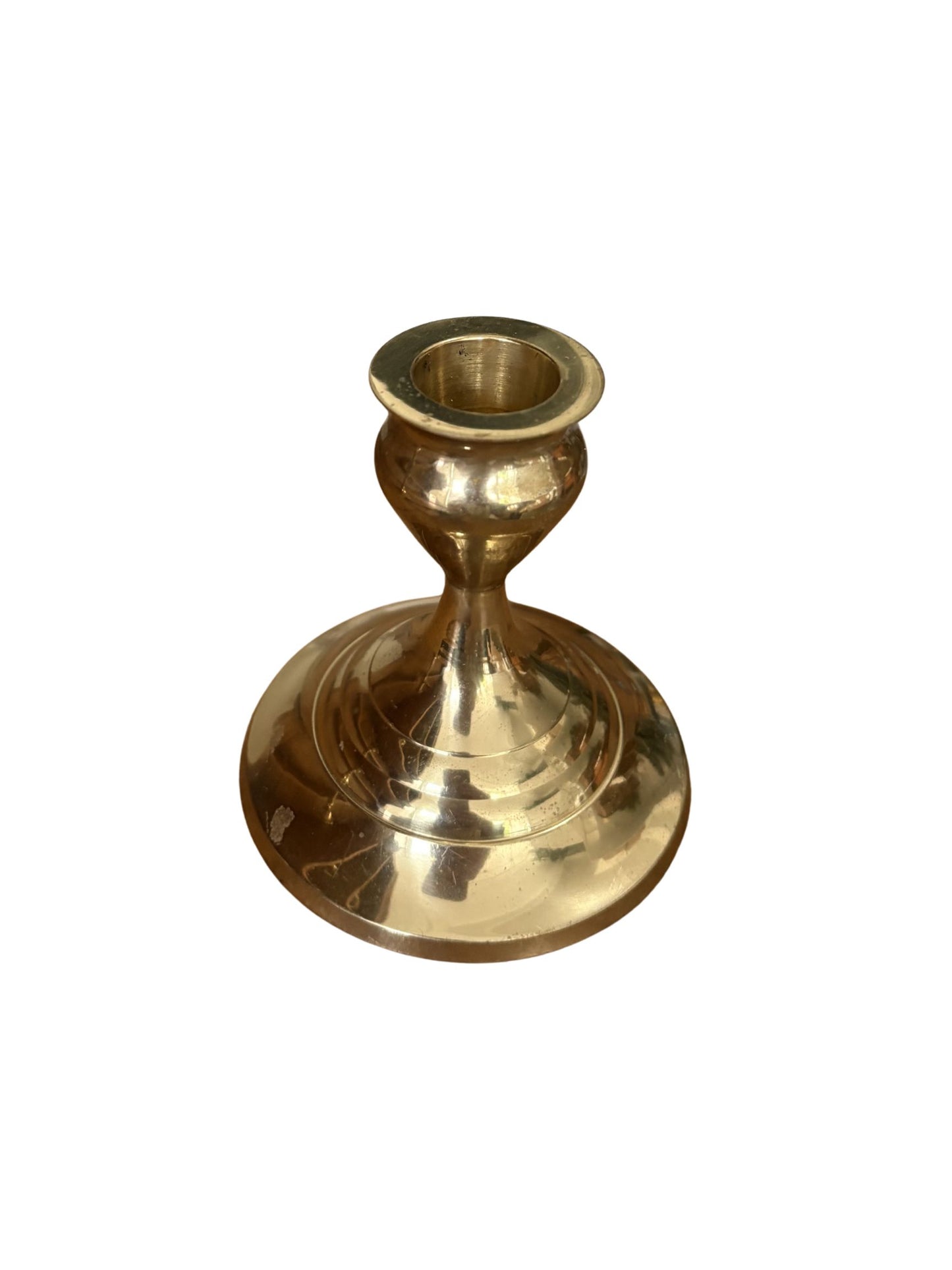 Vintage Brass Candlestick Holder - Small