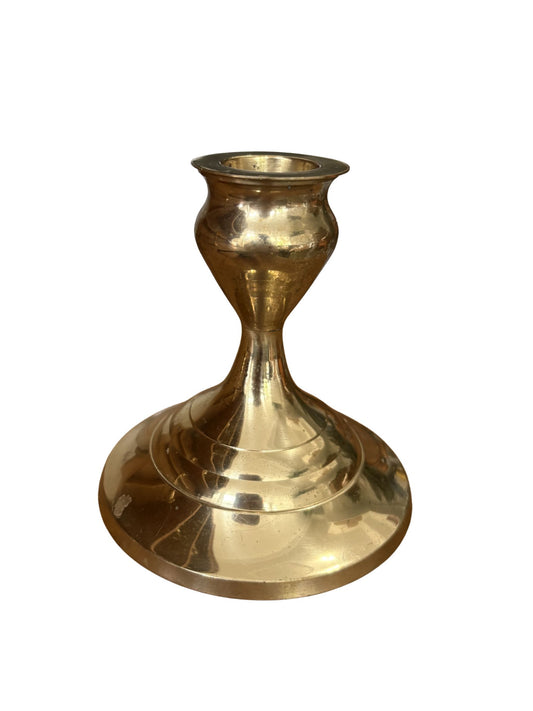 Vintage Brass Candlestick Holder - Small