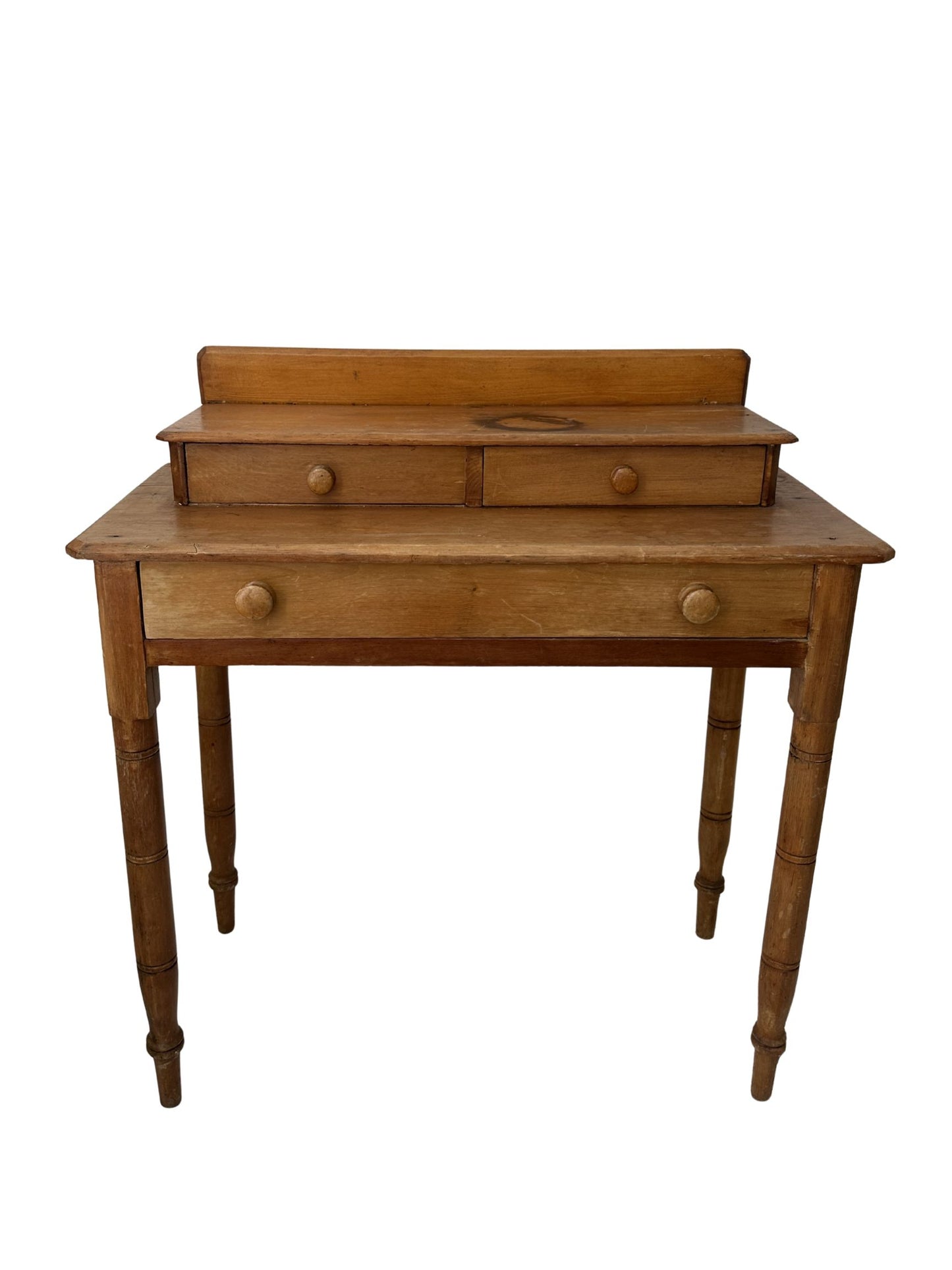 Vintage Farmhouse Writing Table with Drawers - Pick Up Only