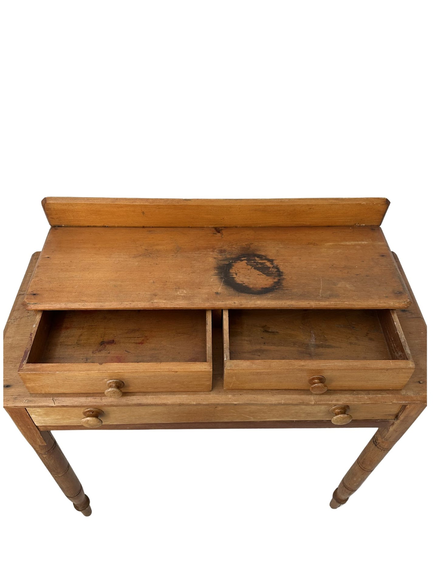 Vintage Farmhouse Writing Table with Drawers - Pick Up Only