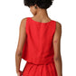 Lina Linen Crop Tank Top