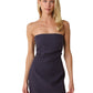 Nancy Strapless Linen Mini Dress