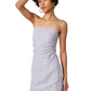 Marry Strapless Linen Mini Dress