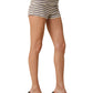Lottie Stripe Foldover Knit Shorts
