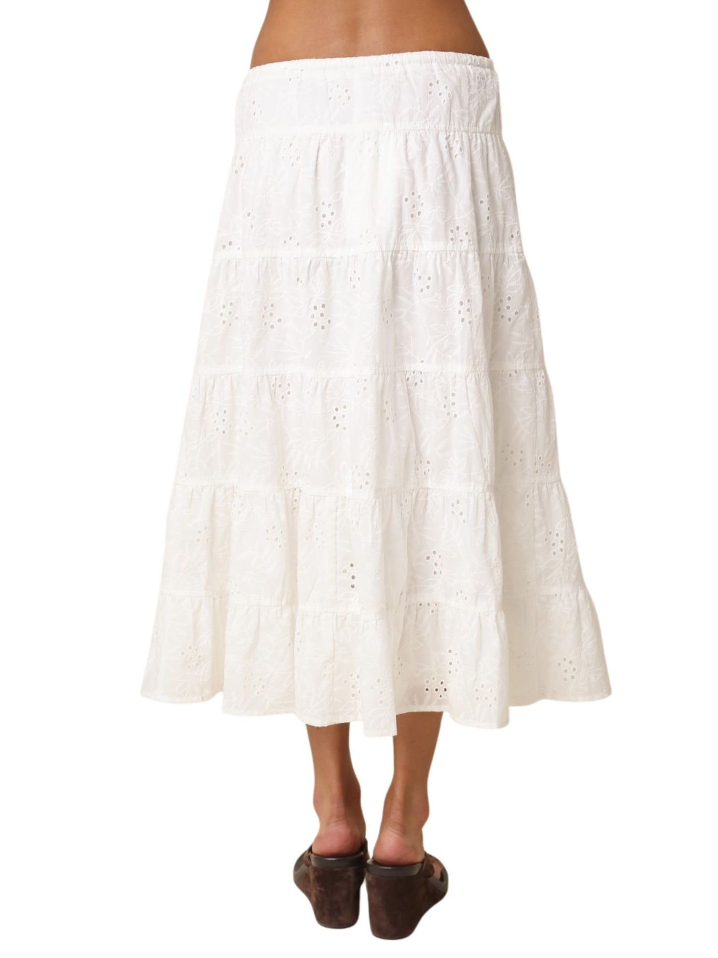 Claudia Textured Tiered Maxi Skirt