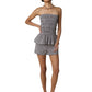 Brenda Gingham Smocked Strapless Top