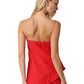 Rita Draped Strapless Linen Top
