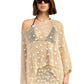 Shell Trim Crochet Poncho