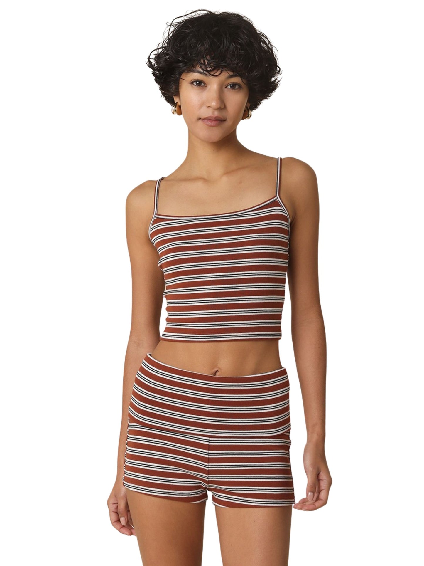 Jane Ribbed Stripe Short