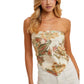 Paisley Satin Bandana Tube Top