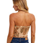 Paisley Satin Bandana Tube Top