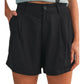 Linen Pleated Basic Shorts