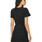 Polka Pop Lace Trim Wrap Mini Dress