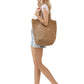 The Ruby Round Bottom Straw Tote