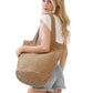 The Ruby Round Bottom Straw Tote