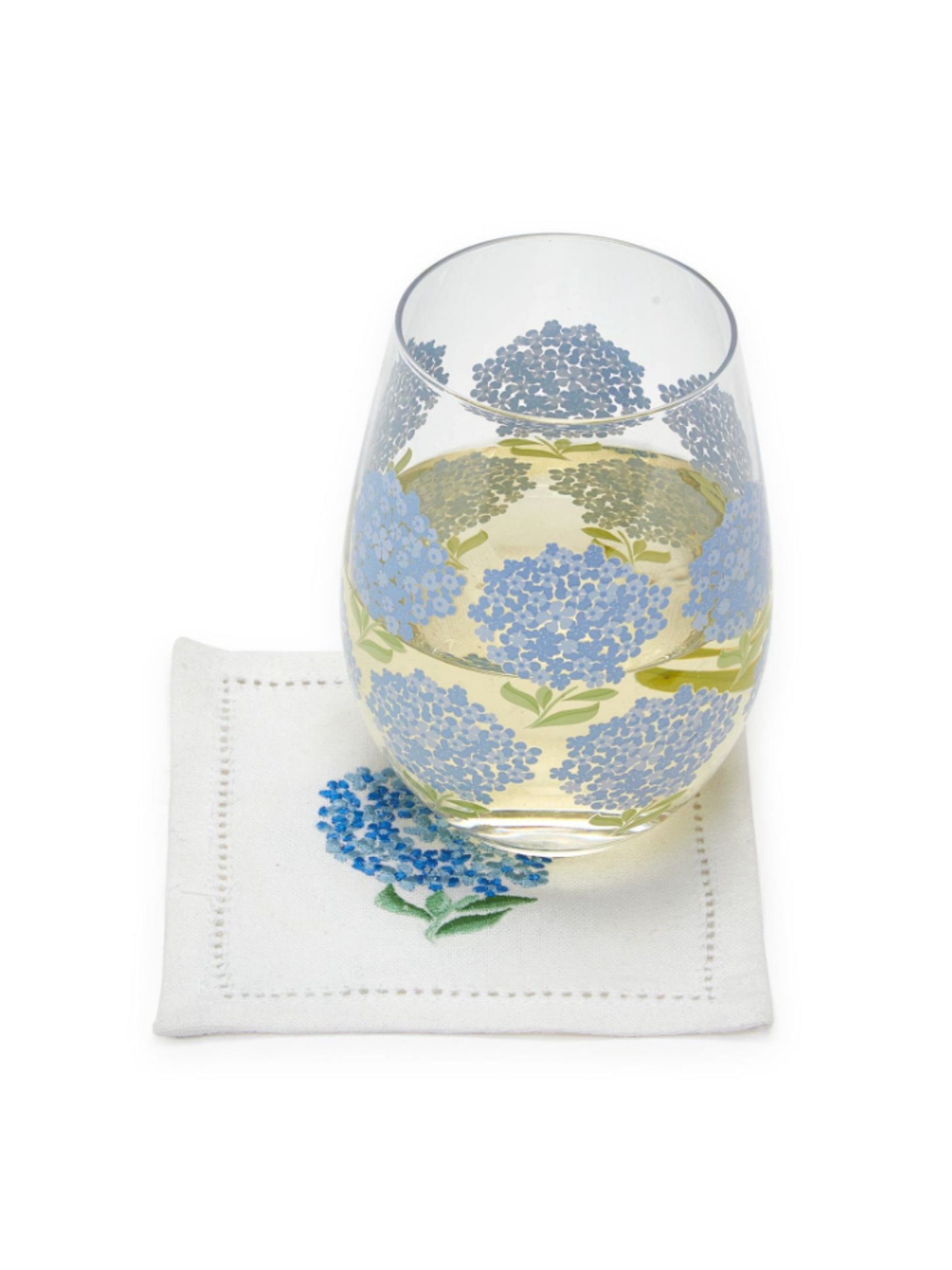 Hydrangea Cocktail Napkins - Set of 6