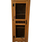 Vintage Wood Slim Curio Cabinet - Pick Up Only