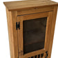 Vintage Wood Slim Curio Cabinet - Pick Up Only