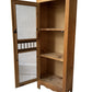 Vintage Wood Slim Curio Cabinet - Pick Up Only