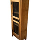Vintage Wood Slim Curio Cabinet - Pick Up Only