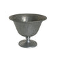 Vintage Hammered Metal Footed Bowl