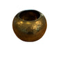 Vintage Hammered Brass Orb Vase