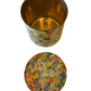 Vintage Dutch Metal Tin w/ Floral Pattern