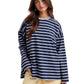 Oversized Stripe Knit Top