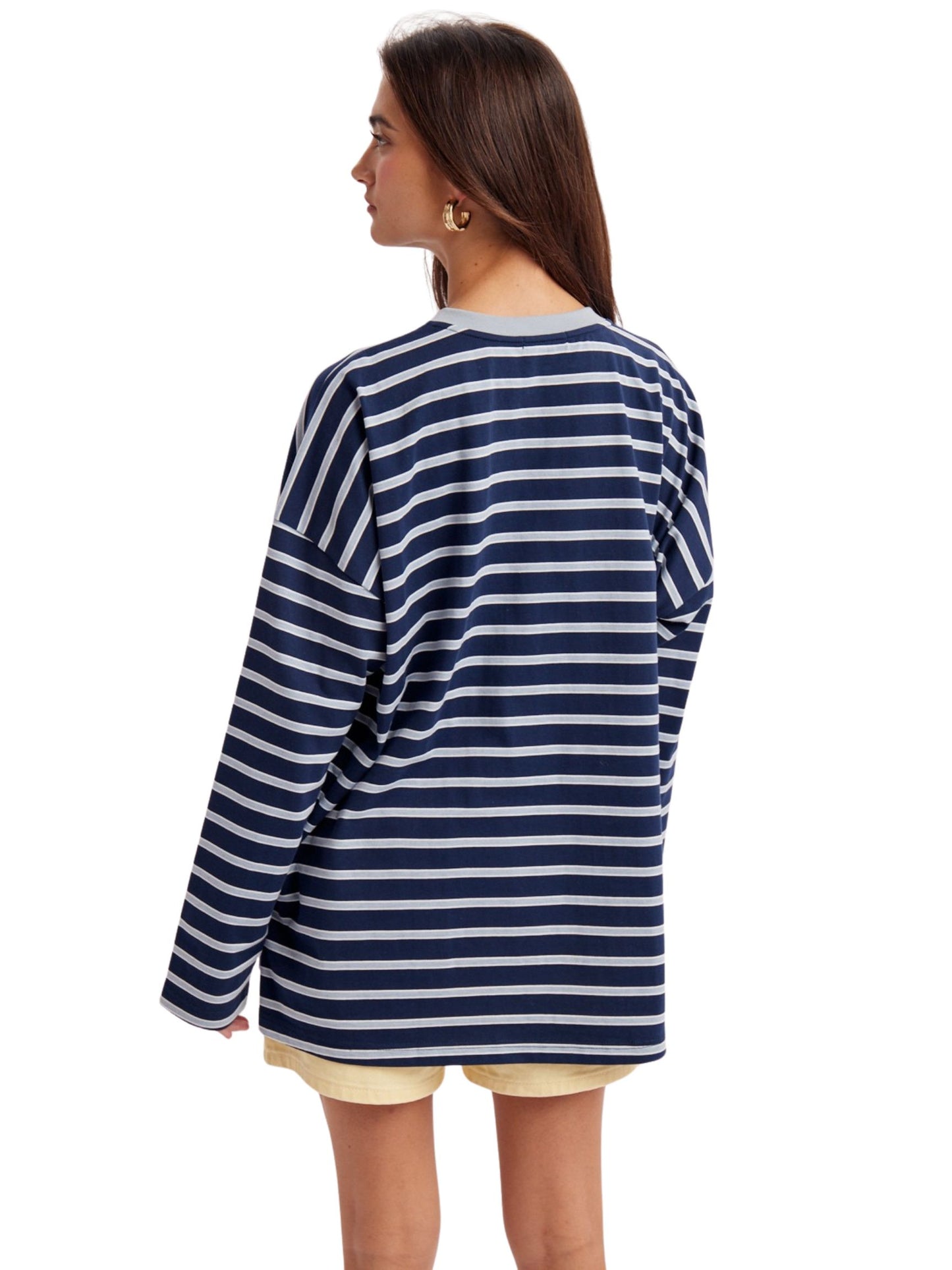 Oversized Stripe Knit Top