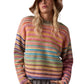 Rainbow Pullover Knit Sweater