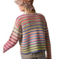 Rainbow Pullover Knit Sweater