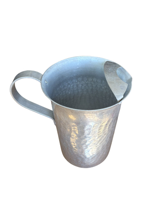 Vintage Italian Hand Forged Aluminum Pitcher