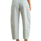 Mini Checker Pattern Barrel Pants