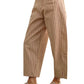 Mini Checker Pattern Barrel Pants