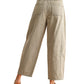 Mini Checker Pattern Barrel Pants