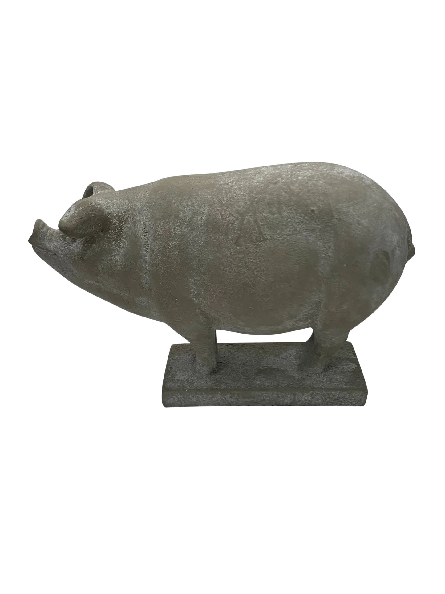 English Garden Cement Piglet