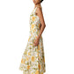 Jayda Floral Scoop Neck Midi Dress