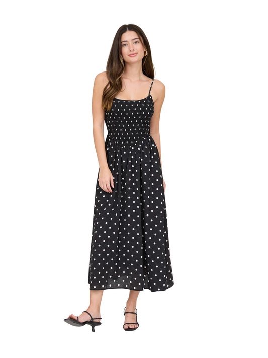 The Portia Polka Dot Midi Dress