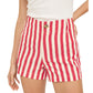 Rosie Red Stripe Shorts