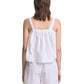 Lace Up Eyelet Trim Tank
