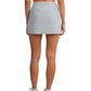 Scuba Contrast Piping High Waisted Mini Skort